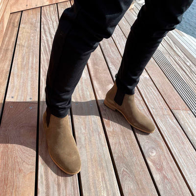 SHOE THE BEAR MENS Dev chelsea støvle ruskind  Chelsea Boots 135 TOBACCO