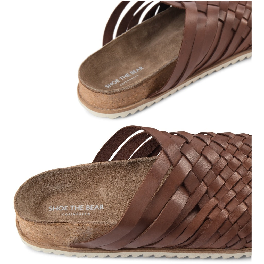 SHOE THE BEAR MENS Pablo Slipper Flat Sandals 130 BROWN