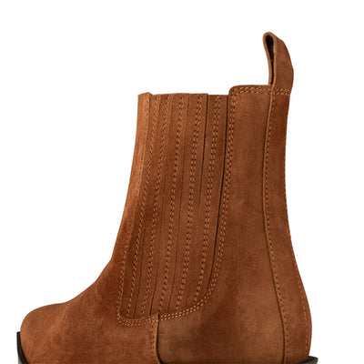 SHOE THE BEAR WOMENS STB-Nanna Chelsea S Ankle Boots 586 Caramel