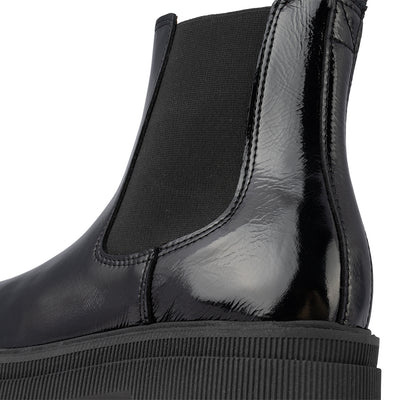 SHOE THE BEAR WOMENS STB-Sanna Chelsea Patent Chelsea Boots 020 Black