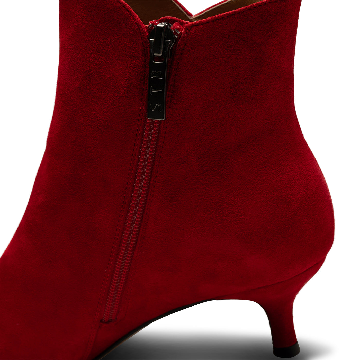 SHOE THE BEAR WOMENS Saga støvle ruskind Heels 123 Fire Red