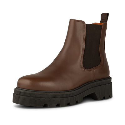 SHOE THE BEAR WOMENS Sanna Chelseastøvle Læder Chelsea Boots 067 Brown