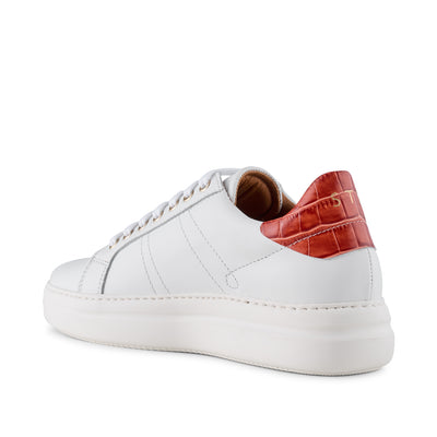 SHOE THE BEAR WOMENS Vinca sneaker læder Sneakers 128 WHITE/ RED