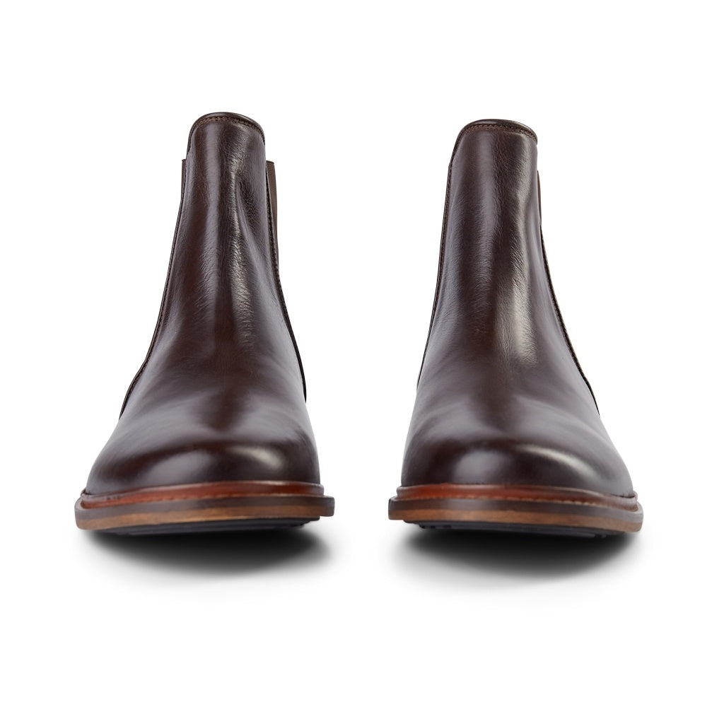 SHOE THE BEAR MENS Wyatt Læder Chelsea Støvle Chelsea Boots 130 BROWN