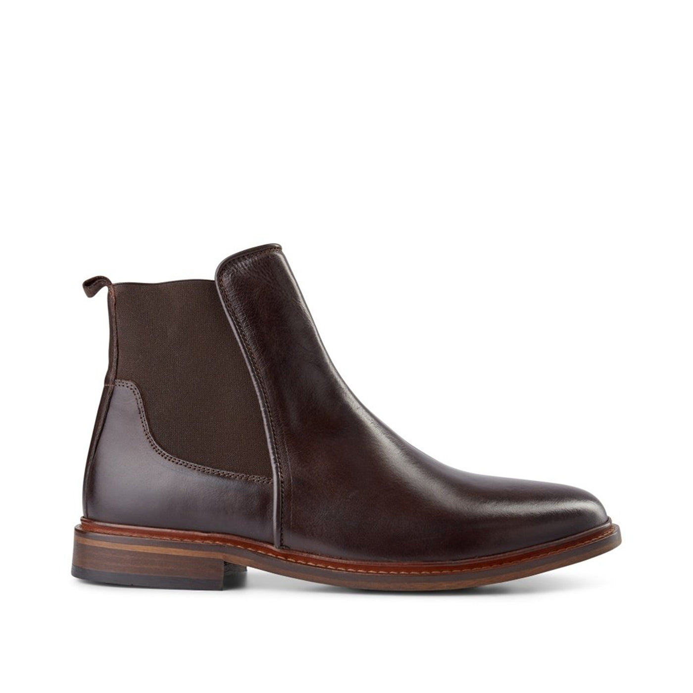 SHOE THE BEAR MENS Wyatt Læder Chelsea Støvle Chelsea Boots 130 BROWN