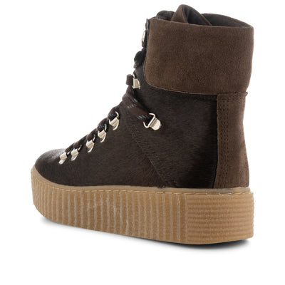 SHOE THE BEAR WOMENS Agda støvle ruskind Boots 872 BROWN PONY
