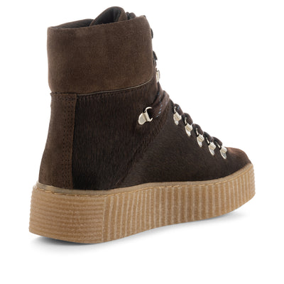 SHOE THE BEAR WOMENS Agda støvle ruskind Boots 872 BROWN PONY