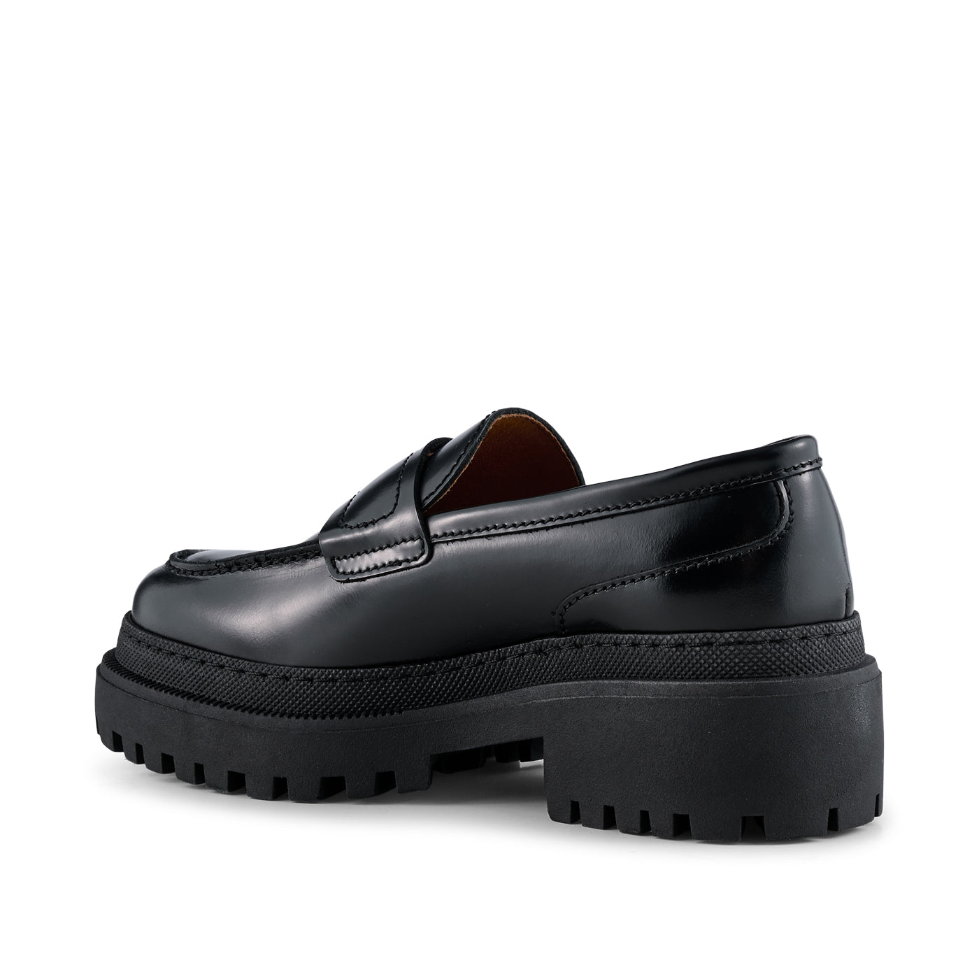 SHOE THE BEAR WOMENS Iona loafer læder  Loafers 817 BLACK POLIDO HIGH SHINE