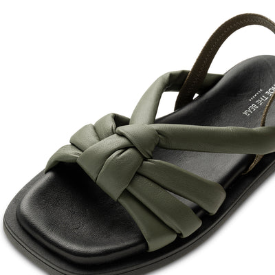SHOE THE BEAR WOMENS Krista slingback sandal læder Sandals 916 ALGAE