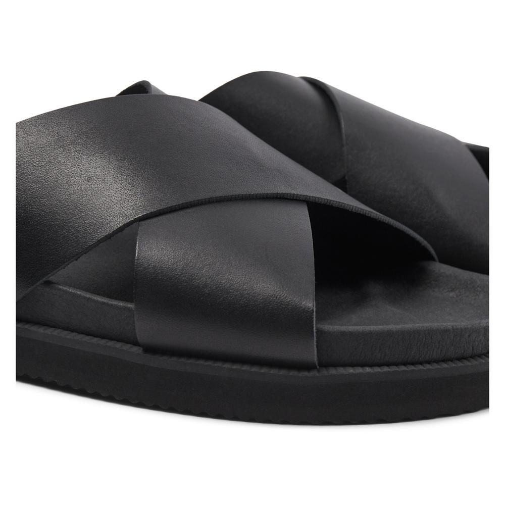 SHOE THE BEAR MENS Luma sandal læder Flat Sandals 110 BLACK