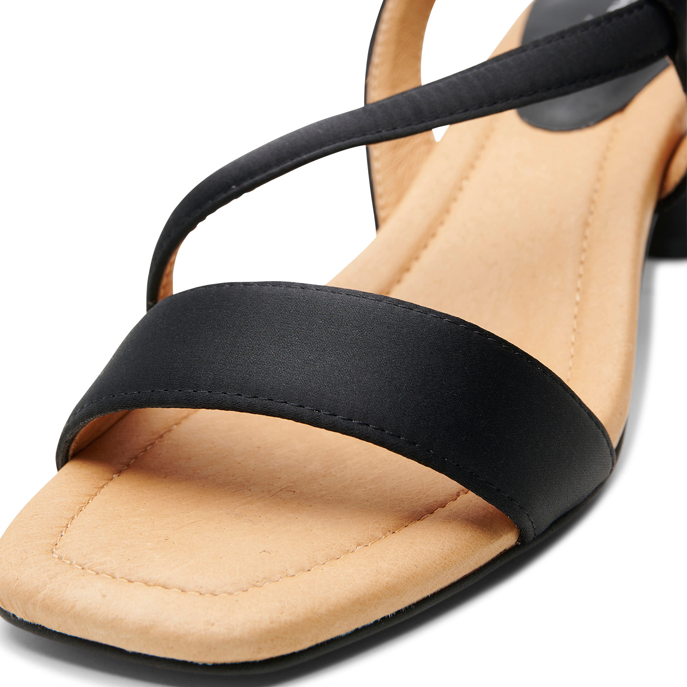 SHOE THE BEAR WOMENS Sylvi sandal satin Heel Sandals 821 BLACK SATIN